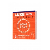 Презервативы с продлевающим эффектом LUXE Royal Long Love - 3 шт. - Luxe - купить с доставкой в Оренбурге