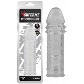 Прозрачная реалистичная насадка на пенис Extra Texture Sleeve - 16,2 см. - Chisa - в Оренбурге купить с доставкой