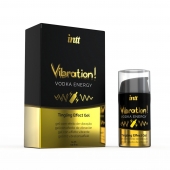 Жидкий интимный гель с эффектом вибрации Vibration! Vodka Energy - 15 мл. - INTT - купить с доставкой в Оренбурге