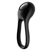 Черное эрекционное виброкольцо Majestic Duo - Satisfyer - в Оренбурге купить с доставкой