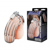 Металлическая клетка Prisoner Cock Сage с замком - BlueLine - купить с доставкой в Оренбурге
