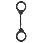 Черные силиконовые наручники Suppression - Lola Games - купить с доставкой в Оренбурге