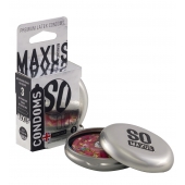 Экстремально тонкие презервативы в железном кейсе MAXUS Extreme Thin - 3 шт. - Maxus - купить с доставкой в Оренбурге