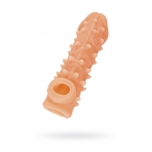 Телесная закрытая насадка с пупырышками Cock Sleeve Size M - 15,6 см. - KOKOS - в Оренбурге купить с доставкой