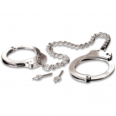 Металлические наручники Metal Leg Cuffs - Pipedream - купить с доставкой в Оренбурге