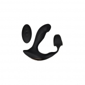 Черный вибромассажер простаты с эрекционным кольцом Strapped   Tapped - Zero Tolerance - в Оренбурге купить с доставкой