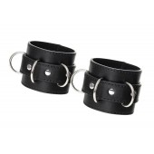 Черные наручники Anonymo на сцепке - ToyFa - купить с доставкой в Оренбурге