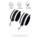 Серебристо-черные наручники Anonymo - ToyFa - купить с доставкой в Оренбурге