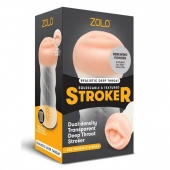 Мастурбатор-ротик ZOLO DEEP THROAT - Zolo - в Оренбурге купить с доставкой