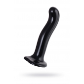 Черный стимулятор для пар P G-Spot Dildo Size L - 19 см. - Strap-on-me - в Оренбурге купить с доставкой