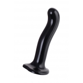 Черный стимулятор для пар P G-Spot Dildo Size L - 19 см. - Strap-on-me - в Оренбурге купить с доставкой