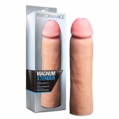 Телесная фаллическая насадка на пенис Magnum Xtender - 23 см. - Blush Novelties - в Оренбурге купить с доставкой
