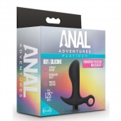 Черный анальный вибратор Silicone Vibrating Prostate Massager 01 - 10,8 см. - Blush Novelties - в Оренбурге купить с доставкой