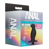 Черный анальный вибромассажёр Silicone Vibrating Prostate Massager 02 - 10,8 см. - Blush Novelties - в Оренбурге купить с доставкой