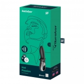 Черный анальный вибратор Hot Passion с функцией нагрева - Satisfyer - в Оренбурге купить с доставкой