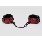 Красно-черные наручники Reversible Faux Leather Wrist Cuffs - Fifty Shades of Grey - купить с доставкой в Оренбурге