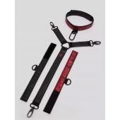 Ошейник с наручниками Reversible Faux Leather Collar and Wrist - Fifty Shades of Grey - купить с доставкой в Оренбурге