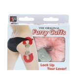 Металлические наручники с розовой меховой опушкой METAL HANDCUFF WITH PLUSH PINK - Dream Toys - купить с доставкой в Оренбурге