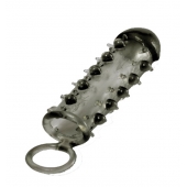 Дымчатая стимулирующая насадка с закрытой головкой SAMURAI PENIS SLEEVE BLACK - 14,5 см. - NMC - в Оренбурге купить с доставкой