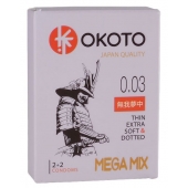 Набор из 4 презервативов OKOTO MegaMIX - Sitabella - купить с доставкой в Оренбурге