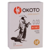 Ультратонкие презервативы OKOTO Ultra Thin - 3 шт. - Sitabella - купить с доставкой в Оренбурге
