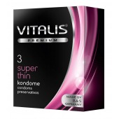 Ультратонкие презервативы VITALIS PREMIUM super thin - 3 шт. - Vitalis - купить с доставкой в Оренбурге