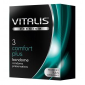 Контурные презервативы VITALIS PREMIUM comfort plus - 3 шт. - Vitalis - купить с доставкой в Оренбурге