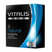 Классические презервативы VITALIS PREMIUM natural - 3 шт. - Vitalis - купить с доставкой в Оренбурге