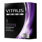 Презервативы с утолщенной стенкой VITALIS PREMIUM strong - 3 шт. - Vitalis - купить с доставкой в Оренбурге
