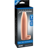 Телесная насадка Real Feel Enhancer XL - 17 см. - Pipedream - в Оренбурге купить с доставкой