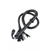 Длинный кожаный кнут с хлопушками на конце - ToyFa - купить с доставкой в Оренбурге