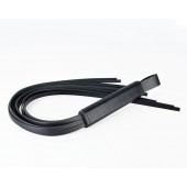 Черная кожаная плеть  Клео  - 60 см. - Sitabella - купить с доставкой в Оренбурге