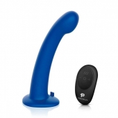 Синяя насадка Remote Control P-Spot G-Spot с черными трусиками - 20 см. - Pegasus - купить с доставкой в Оренбурге