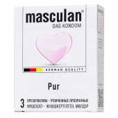 Супертонкие презервативы Masculan Pur - 3 шт. - Masculan - купить с доставкой в Оренбурге