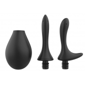 Черный анальный душ Nexus Anal Douche Set с 2 сменными насадками - Nexus Range - купить с доставкой в Оренбурге