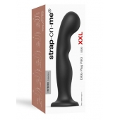 Черная насадка Strap-On-Me Dildo Plug P G size XXL - Strap-on-me - купить с доставкой в Оренбурге