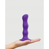 Фиолетовая насадка Strap-On-Me Dildo Geisha Balls size M - Strap-on-me - купить с доставкой в Оренбурге