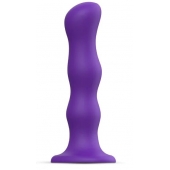Фиолетовая насадка Strap-On-Me Dildo Geisha Balls size M - Strap-on-me - купить с доставкой в Оренбурге