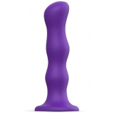 Фиолетовая насадка Strap-On-Me Dildo Geisha Balls size XL - Strap-on-me - купить с доставкой в Оренбурге