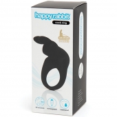 Черное эрекционное виброкольцо Happy Rabbit Rechargeable Rabbit Cock Ring - Happy Rabbit - в Оренбурге купить с доставкой