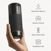 Черный мастурбатор с контролем всасывания Arcwave Pow Stroker - Arcwave - в Оренбурге купить с доставкой