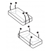 Фиксаторы для кровати WRAPAROUND MATTRESS RESTRAIN - Pipedream - купить с доставкой в Оренбурге