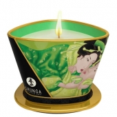 Массажная свеча Exotic Green Tea с ароматом зелёного чая - 170 мл. - Shunga - купить с доставкой в Оренбурге