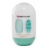 Бирюзовый мастурбатор-яйцо Twist Angel - Baile - в Оренбурге купить с доставкой