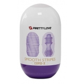 Сиреневый мастурбатор-яйцо Smooth Stripes - Baile - в Оренбурге купить с доставкой