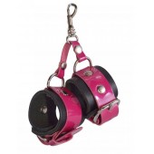 Розово-черный брелок  Наручники - Sitabella - купить с доставкой в Оренбурге