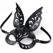 Черная ажурная маска  Зайка  с ушками - Crazy Handmade - купить с доставкой в Оренбурге