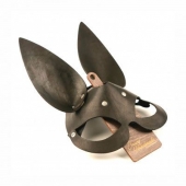 Черная гладкая маска  Зайка  с длинными ушками - Crazy Handmade - купить с доставкой в Оренбурге