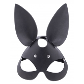 Черная гладкая маска  Зайка  с длинными ушками - Crazy Handmade - купить с доставкой в Оренбурге