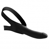 Черный кляп-страпон Masters Mini Face Fuck Strap-On - 14 см. - XR Brands - купить с доставкой в Оренбурге